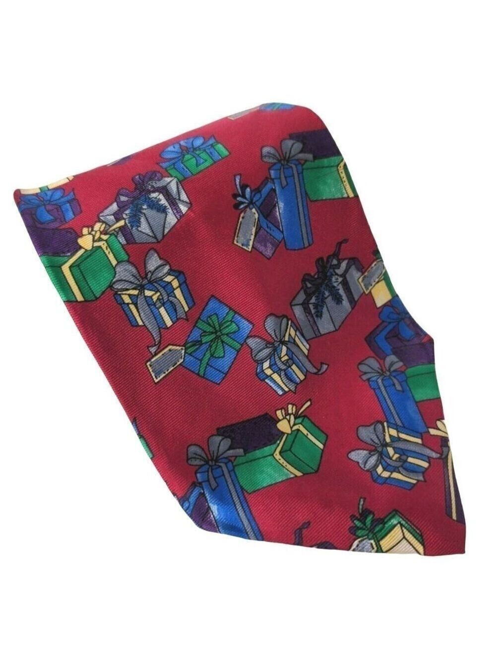 Holiday Christmas All Over Print Silk Necktie